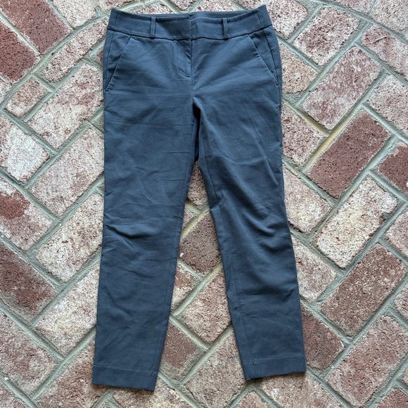 LOFT Pants - Loft Ann Taylor Marisa Skinny Gray Trouser Work Pants 2 Petite (Hemmed)